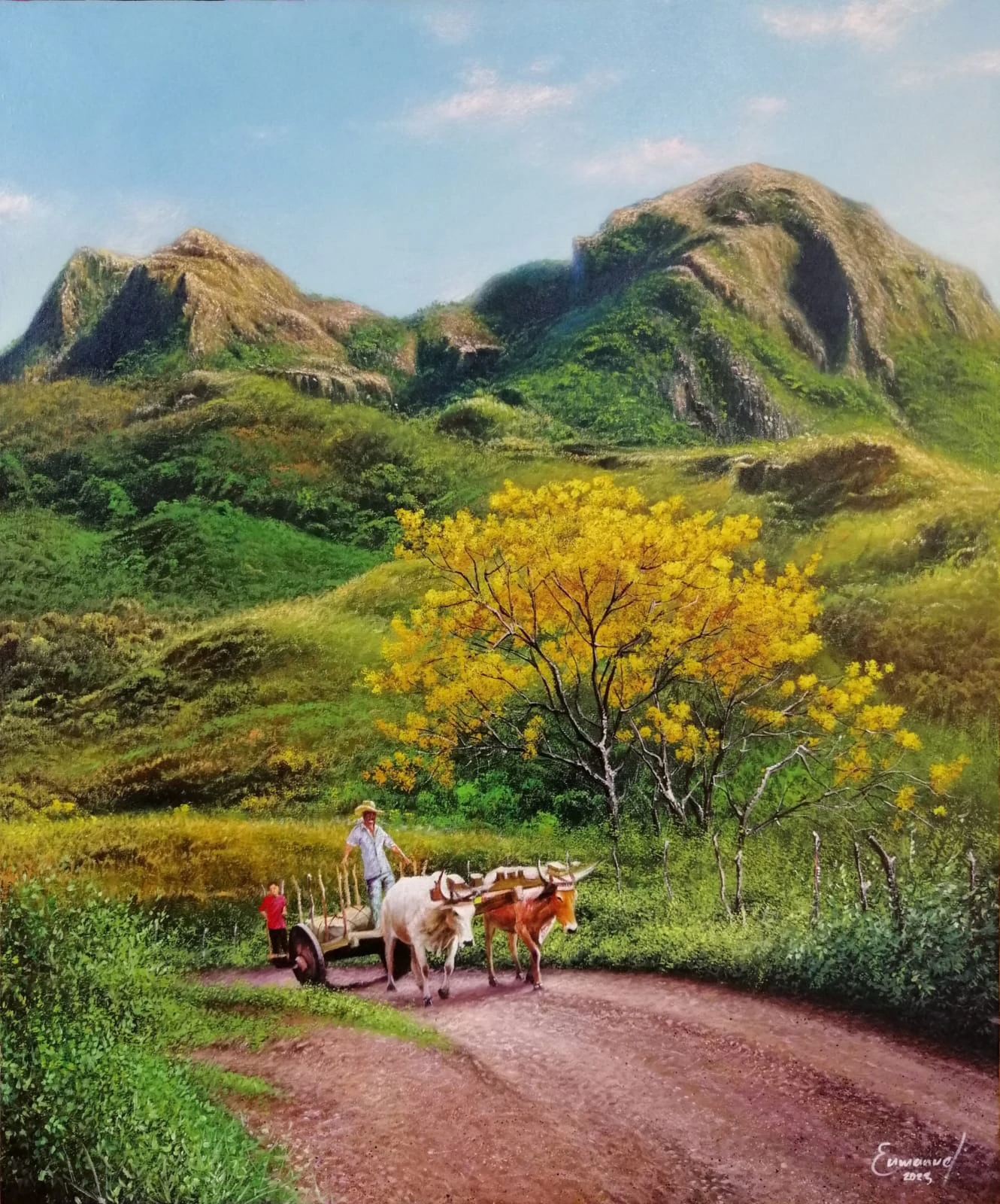 Obra: Sendero de vida por Enmanuel Membreño Obra Sendero de vida